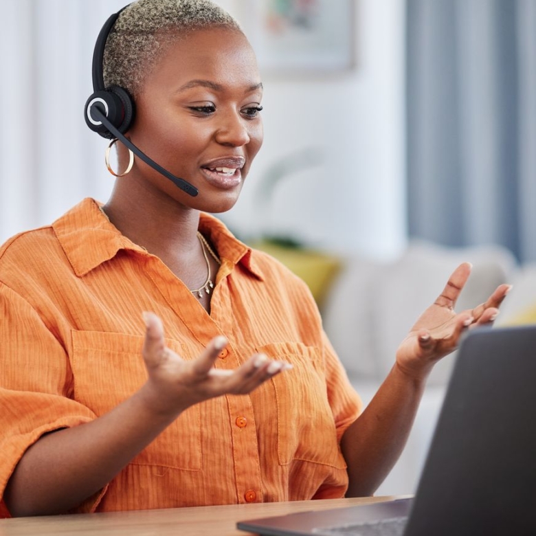 black woman call center and consulting on laptop in royalty free image 1747070379 e1748943843971