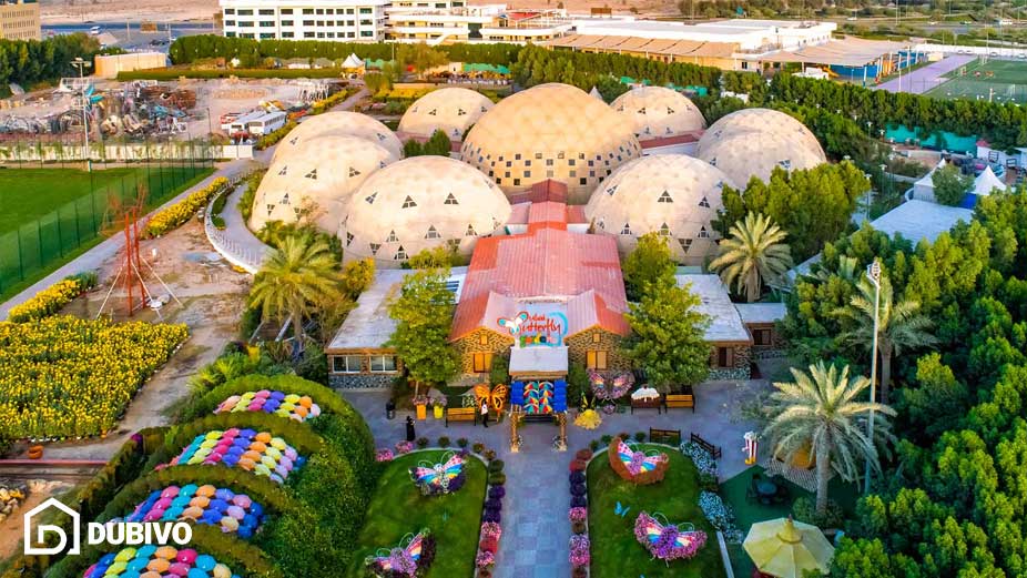 باغ پروانه ها دبی، از ویژگی ها تا قیمت بلیط برای بازدید! 8 ۱. تالارهای گنبدی (The Domes)