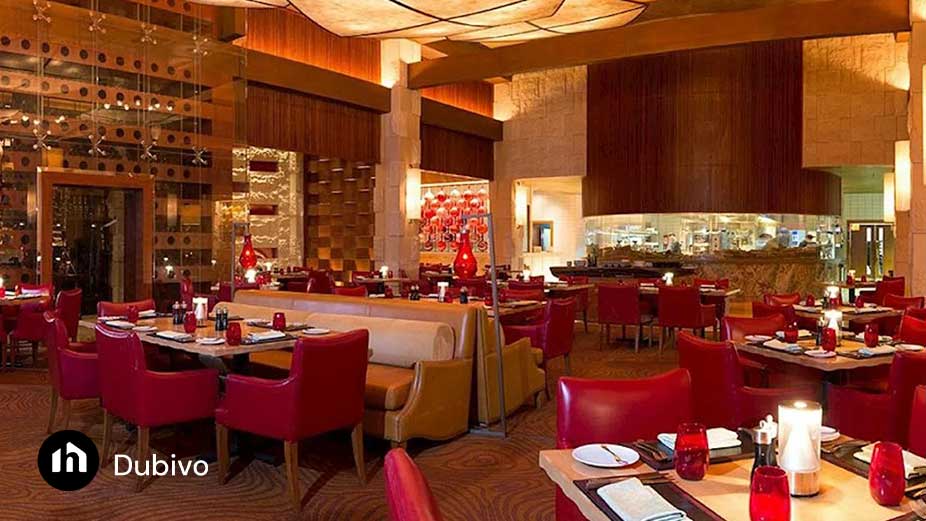 4. تجربه استیک مدرن نیویورکی در آتلانتیس پالم (Seafire Steakhouse)