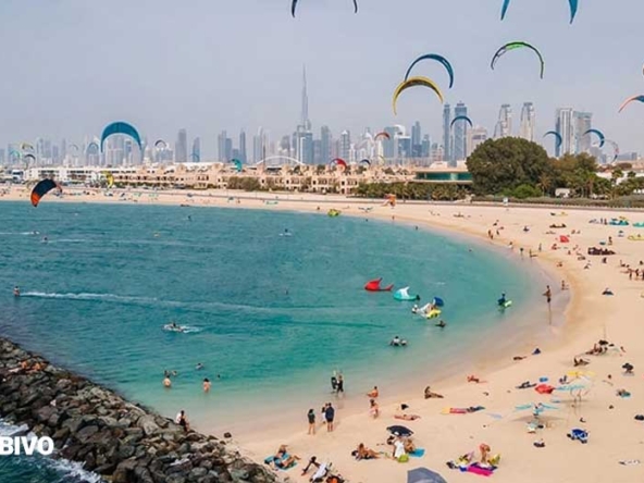 سواحل دبی برای شنا