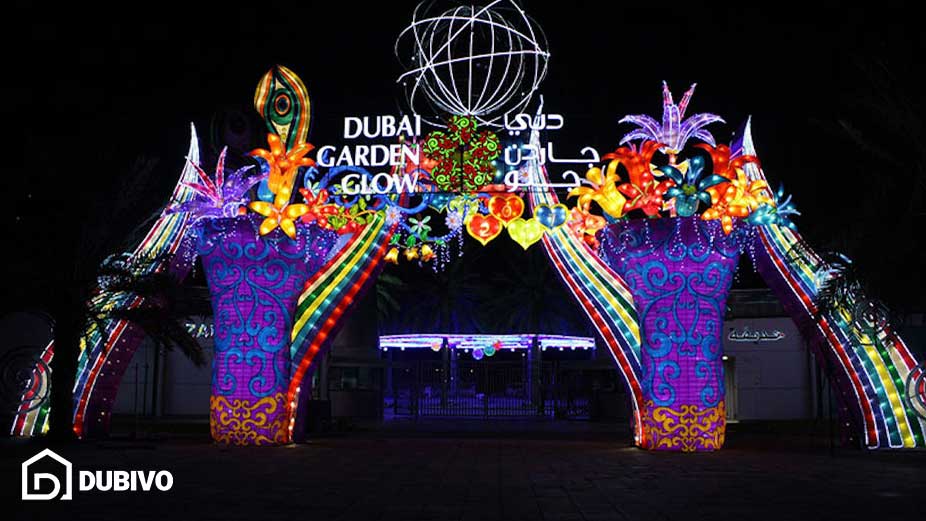 موزه دبی کجاست و چرا یکی از مهم ترین جاذبه های تاریخی امارات محسوب می شود؟ 13 دبی گاردن گلو (Dubai Garden Glow)
