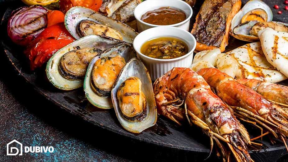 قیمت غذاهای دریایی در دبی